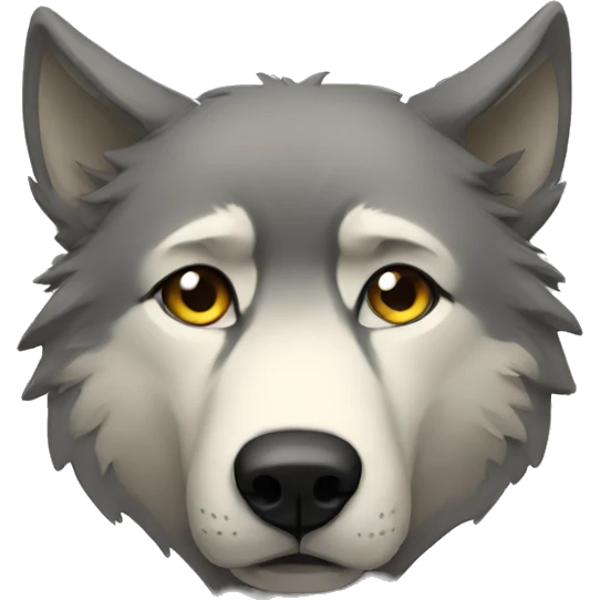sad wolf emoji