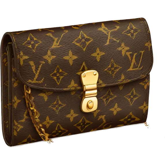 Louis Vuitton long wallet with chain attached  emoji