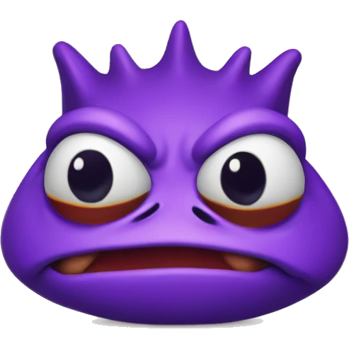 angry purple devil frog emoji