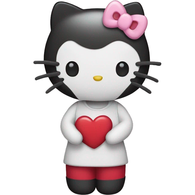hello kitty heart emoji