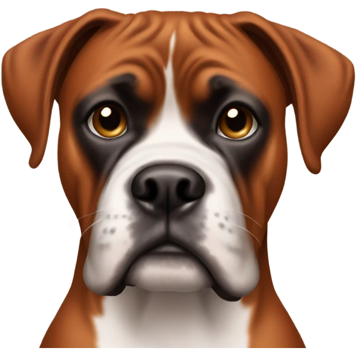 Copper boxer dog emoji