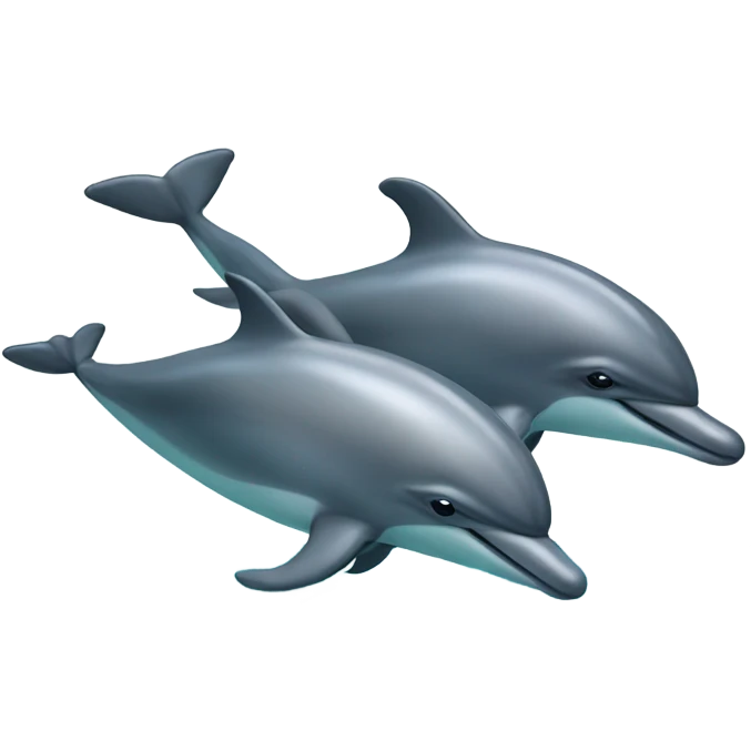 A bunch of dolphins swimming in the ocean with rainbows and clouds  emoji