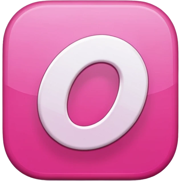 pink 3d Pinterest logo emoji