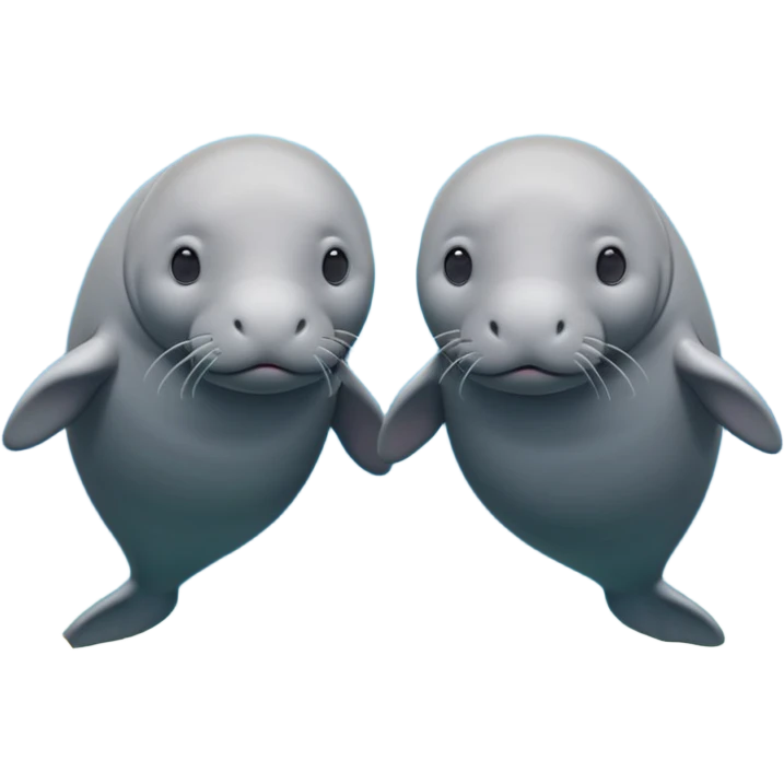 couple of manatees emoji