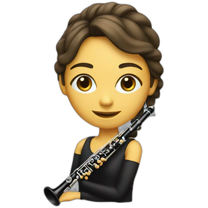 Clarinet girl emoji