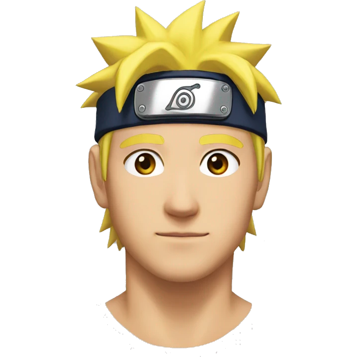 Naruto without forehead band emoji