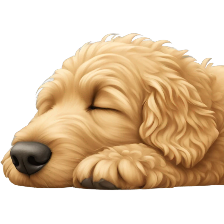 golden doodle sleeping emoji