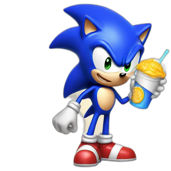 Sonic qui leche une sausise emoji