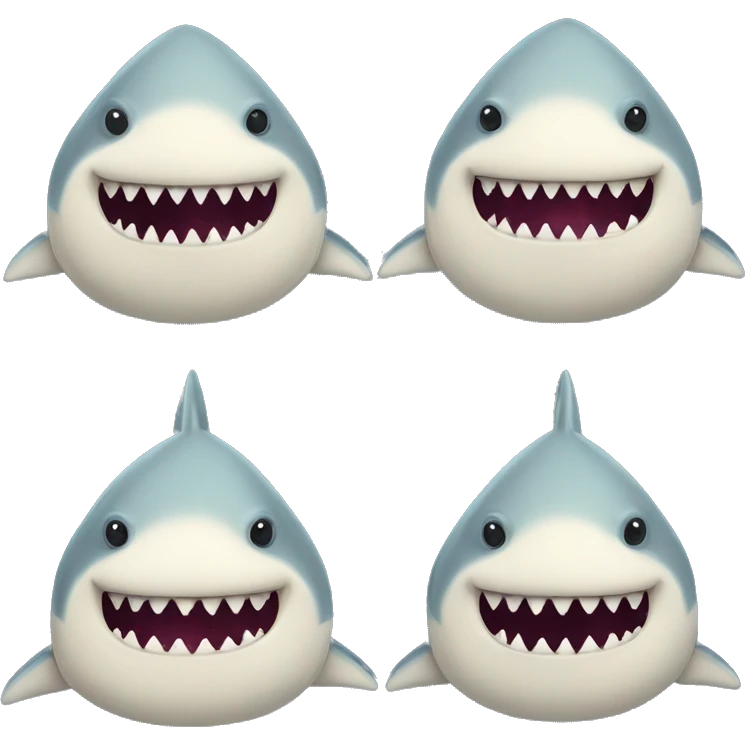 obese shark emoji