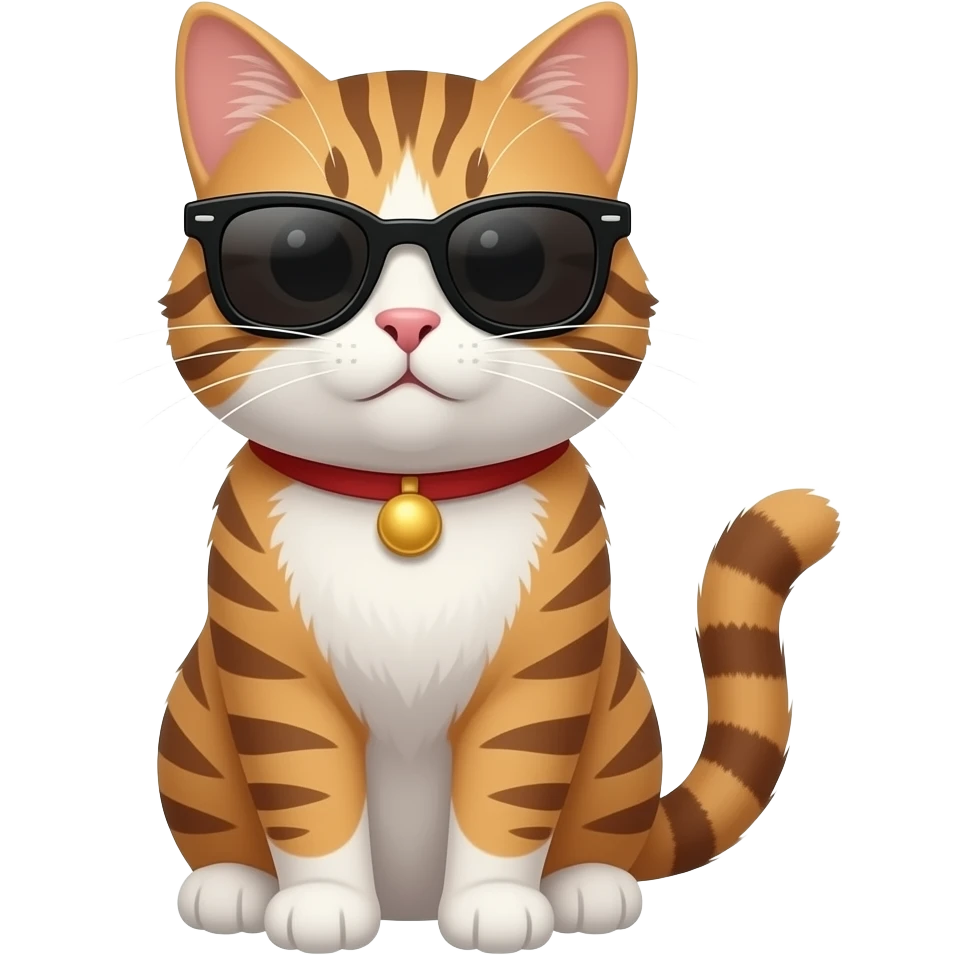 Cat wearing sunglasses emoji