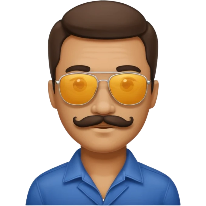 mustached man in sunglasses emoji