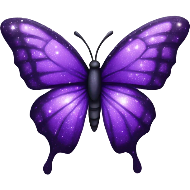 Dark Purple Butterfly Sparkly emoji