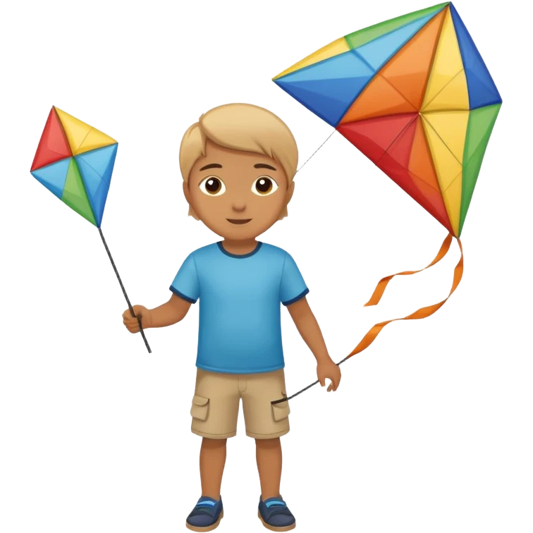 child with kite,Kite Flyers, big kite. emoji