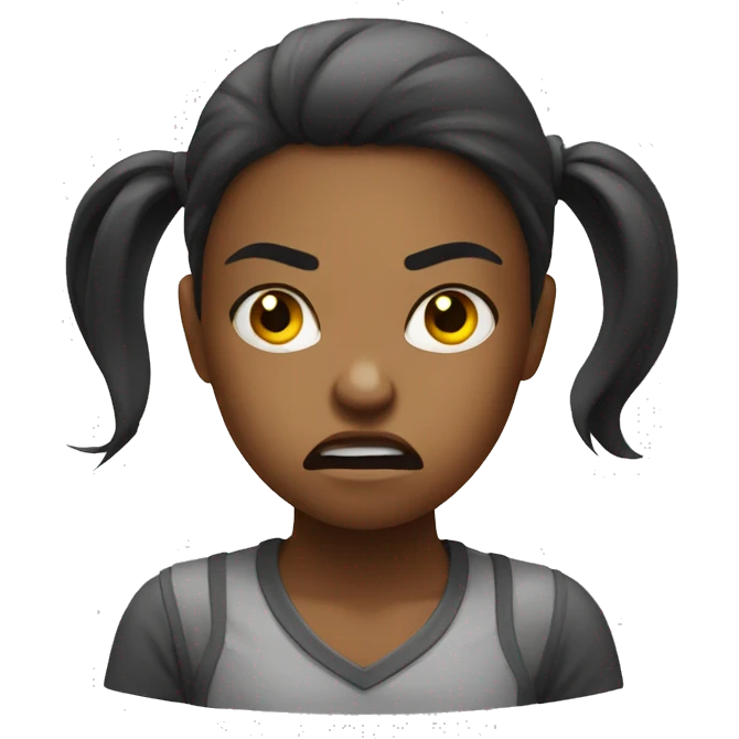 Angry girl emoji