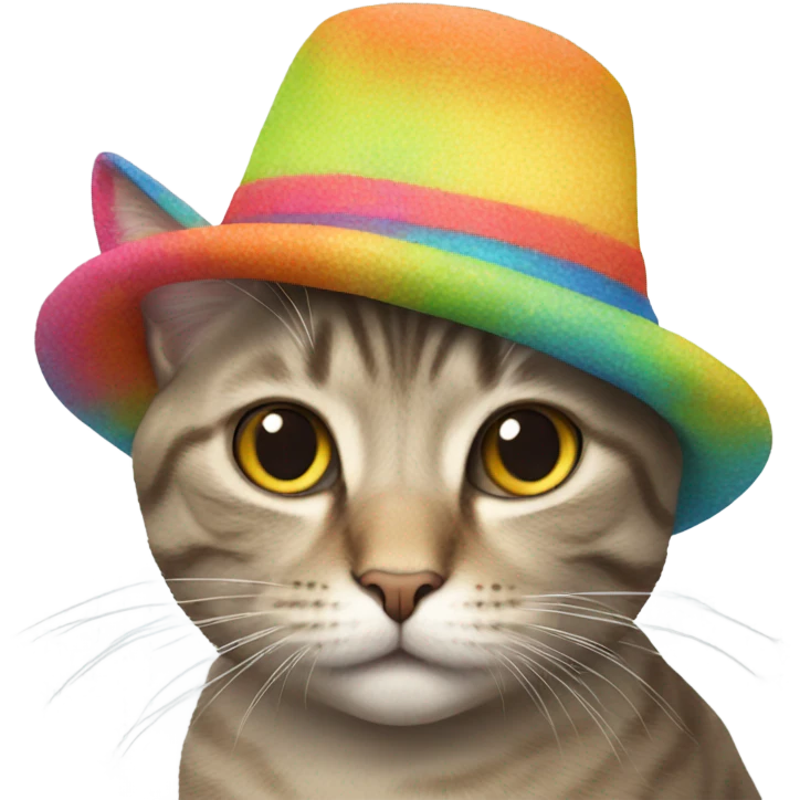 Cat wearing a hat emoji