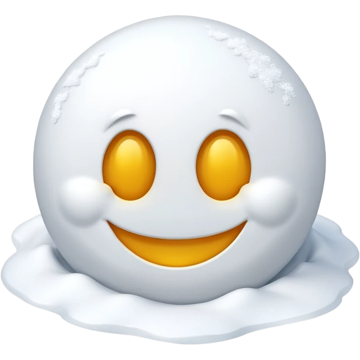 smiley face in the snow emoji