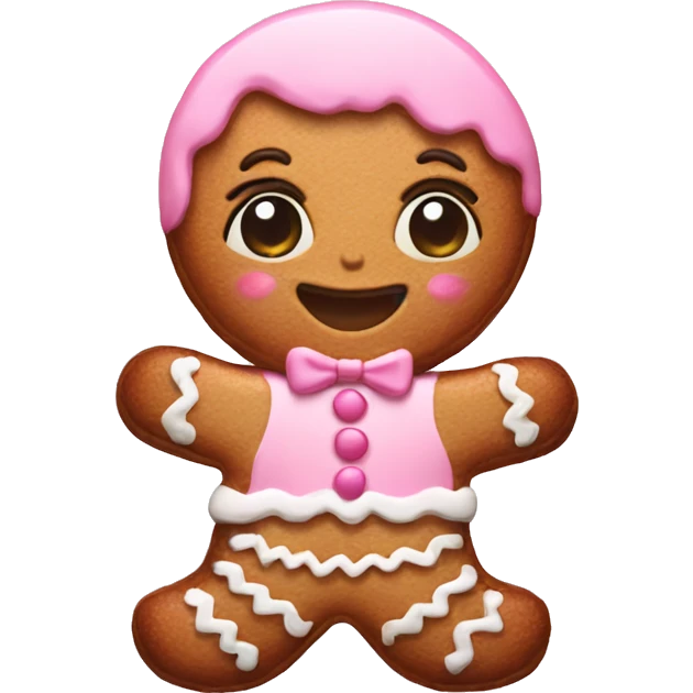 babypink gingerbread emoji
