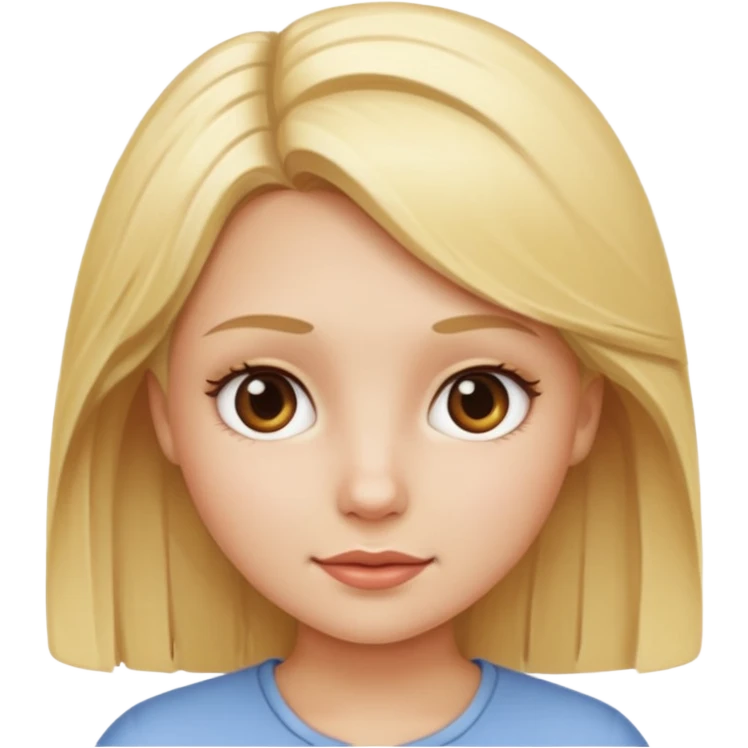 Niña rubia emoji