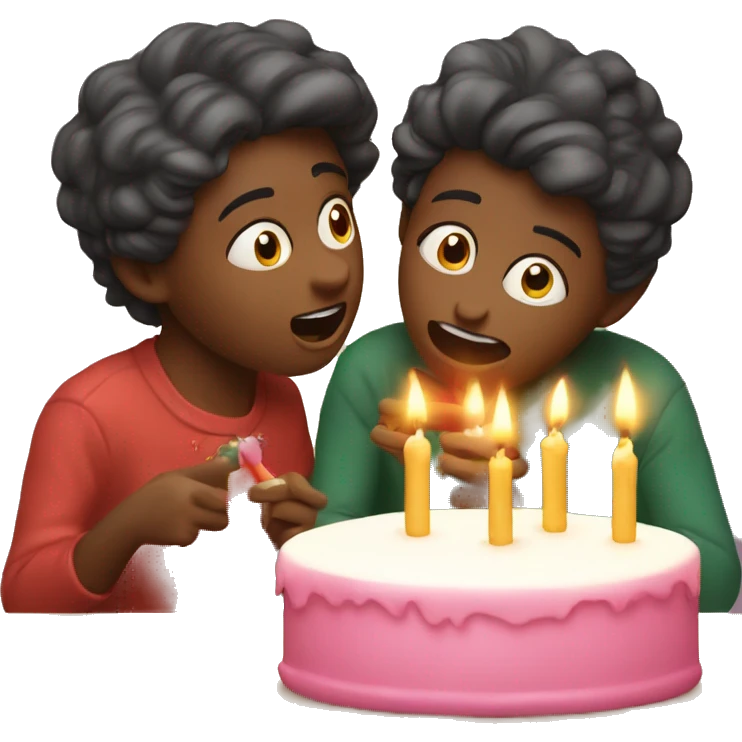 festive IOS basic emoji blowing out candles (alone) emoji