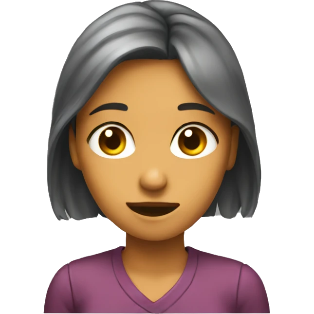 a girl normally her emotions in a notebok emoji