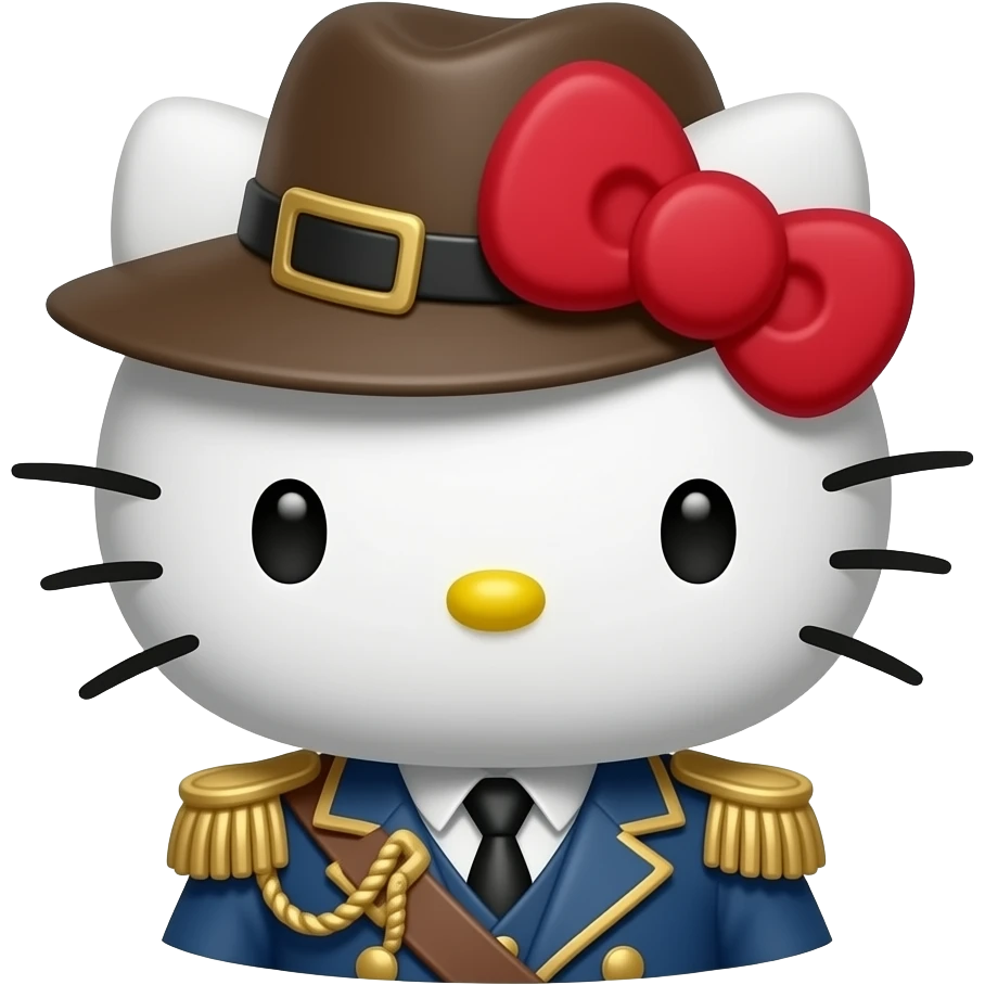 hello kitty disfrazada de Miguel Strogoff emoji
