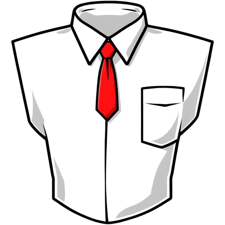 red necktie, formal business accessory emoji