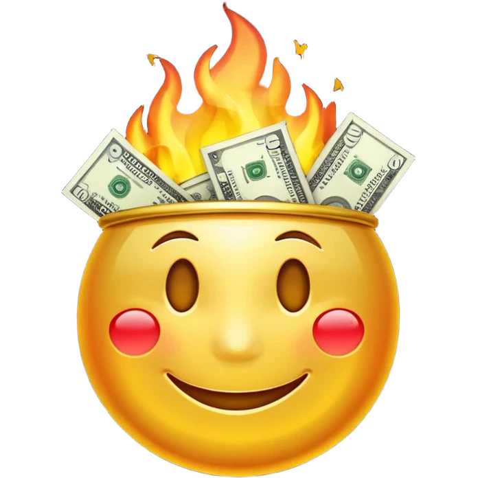fire money smile emoji emoji