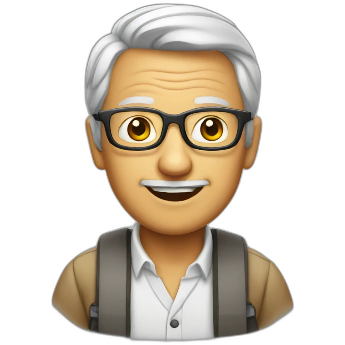 Senior nerd emoji