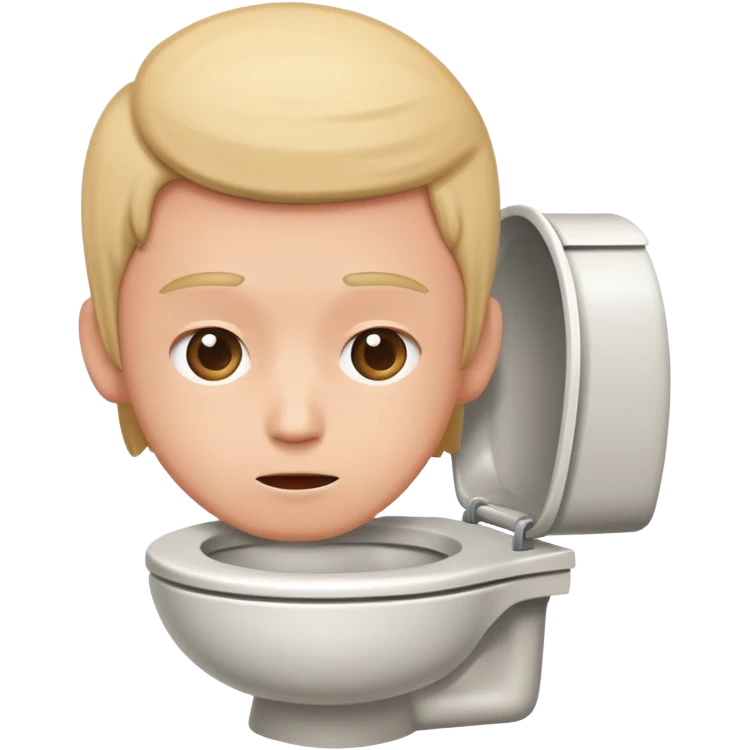 person with head in toilet bowl emoji