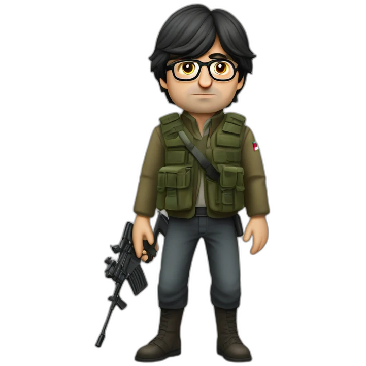 carles puigdemont as palestinian guerrilla warrior emoji