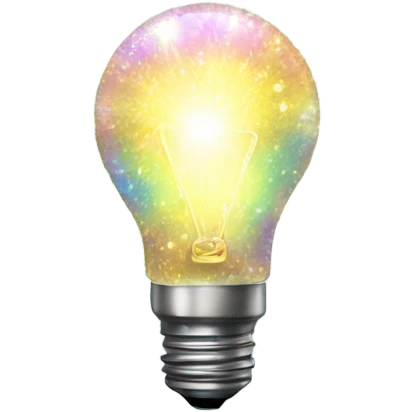 Iridescent light sparkling  emoji