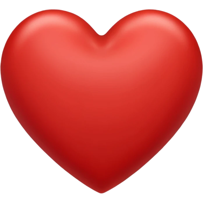 Realistic heart emoji