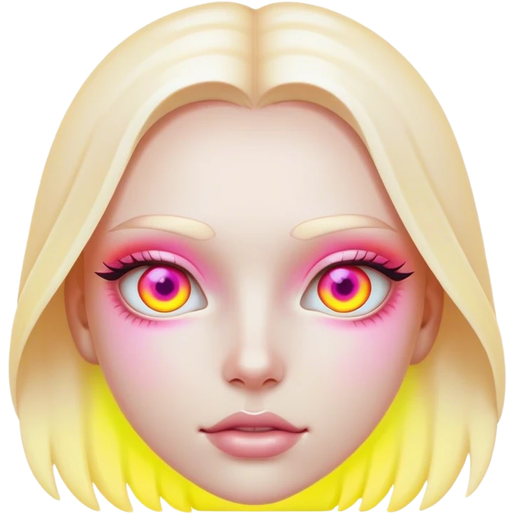 neon cyberpunk style cyber eyes emoji