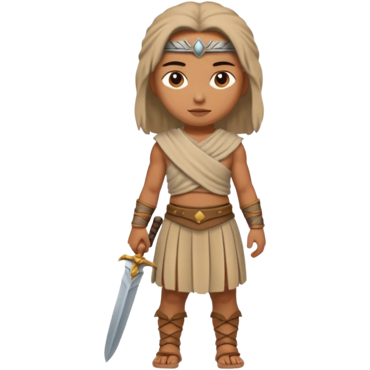 beige ancient warrior cloth skirt emoji