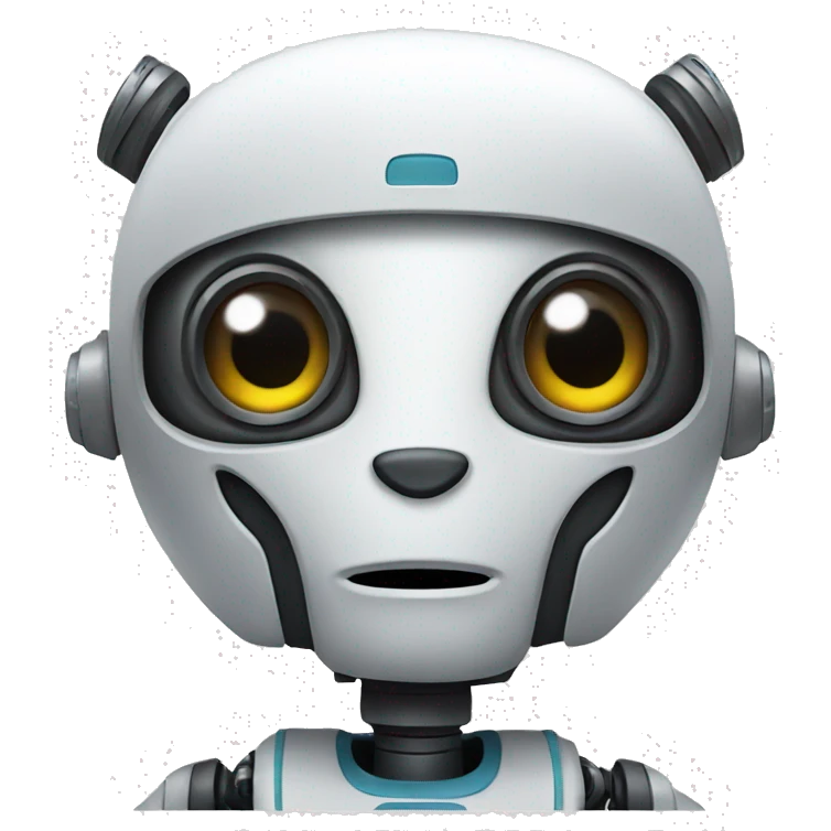 Un robot chat emoji