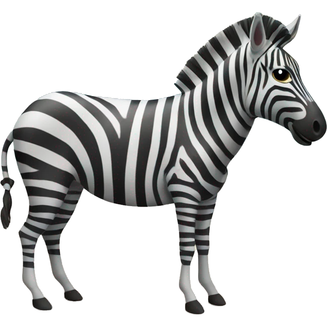 Zebra at the beach  emoji