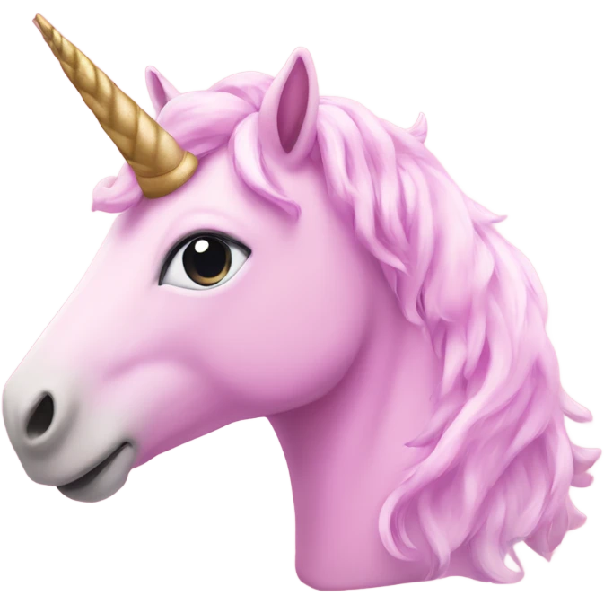 Unicorn in pink colour  emoji