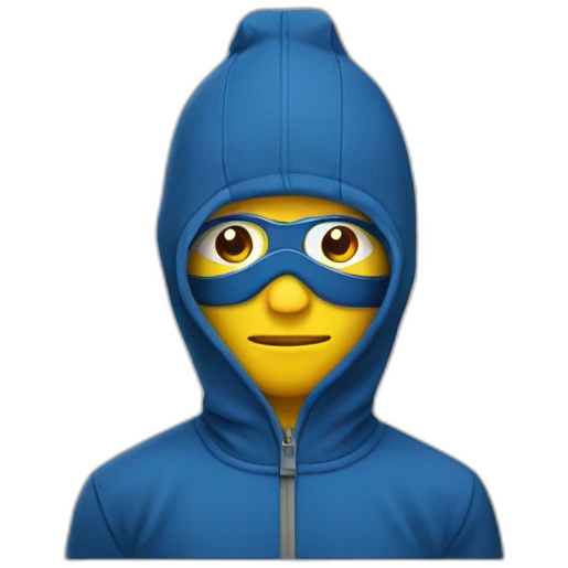 Homme cagoule emoji