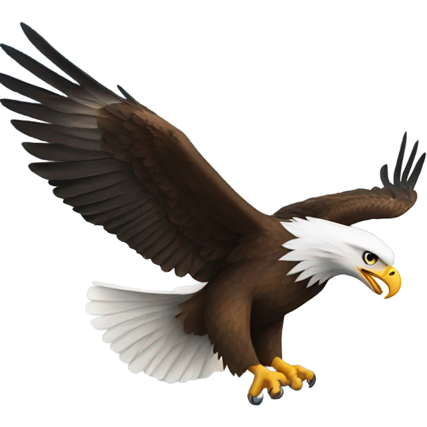 Eagle flying over navy ship  emoji