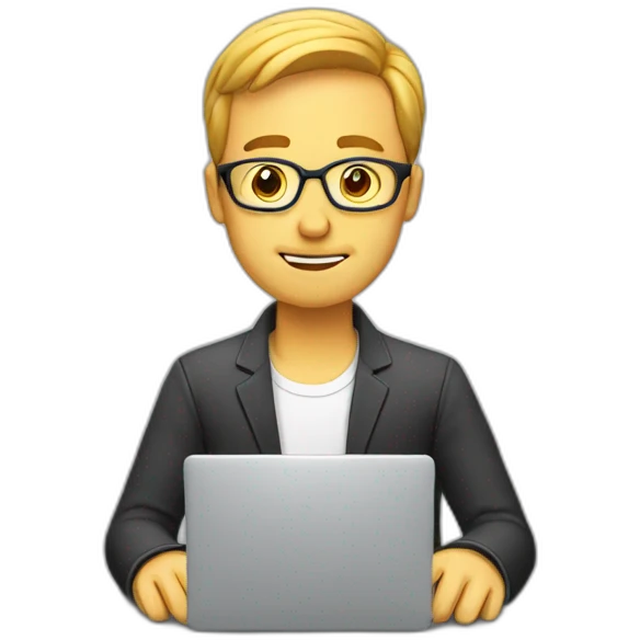man at the laptop emoji