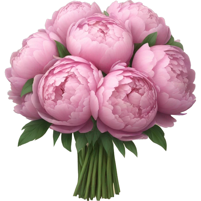 Big impressive peony bouquet  emoji