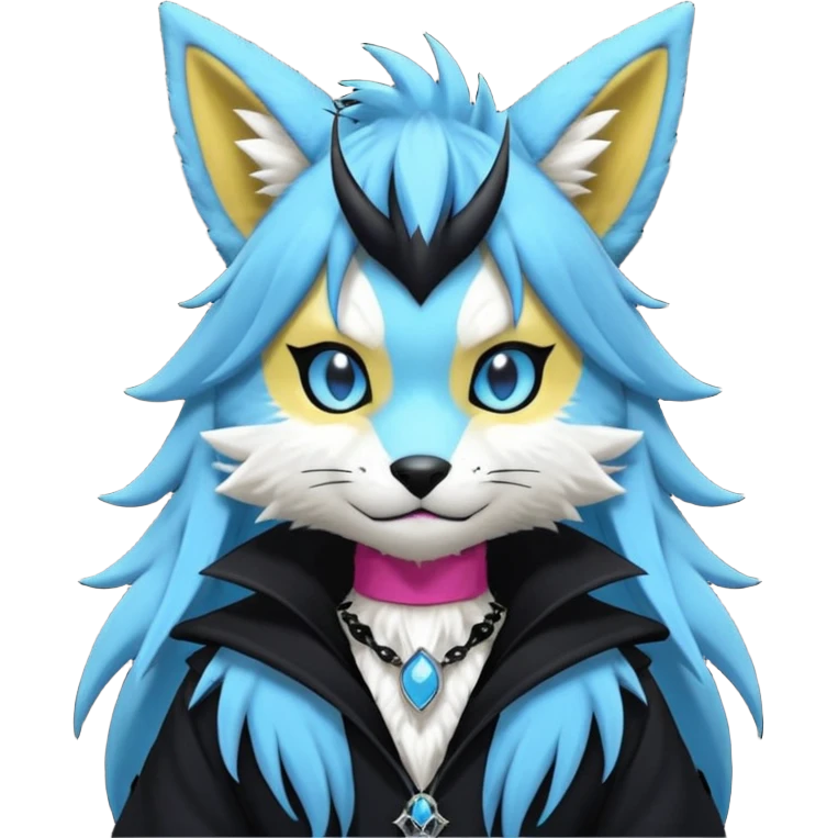 Cool gothic cute Kemonomimi Nekomimi Japanese Anime Kemono Furry Style Manectric-Vernid-Zeraora-Sergal-Fursuit-furry-fursona emoji