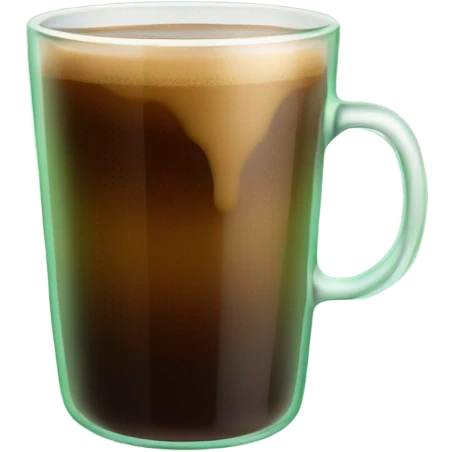 green glass of coffee emoji