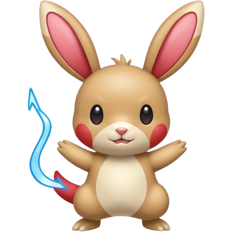 Plusle-Minun-Buneary-Bunnelby-fusion emoji