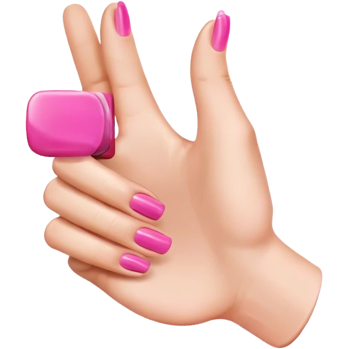 Thumbs up pink nails emoji