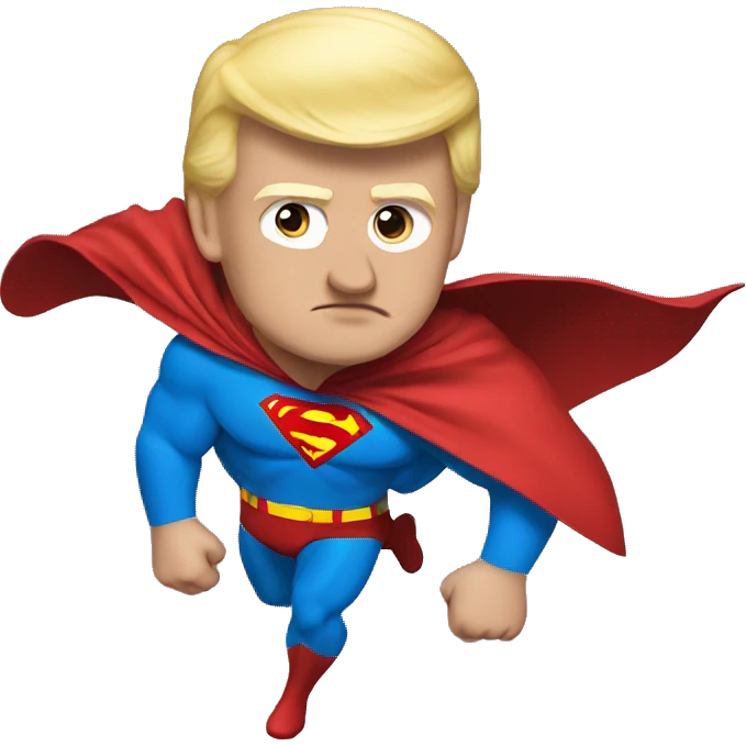 Trump superman emoji