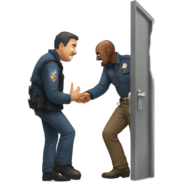 man being booted out the door emoji