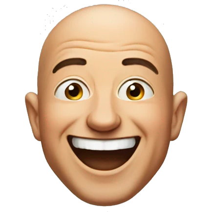jeff bezos head thrown back in laughter emoji