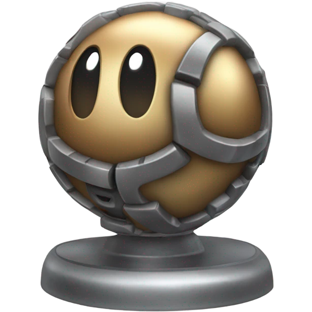 Metal Kirby ball with wheels emoji