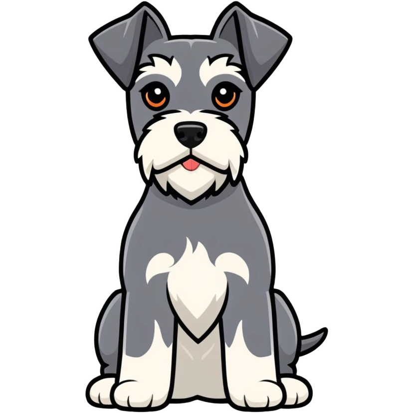 black mini schnauzer  emoji